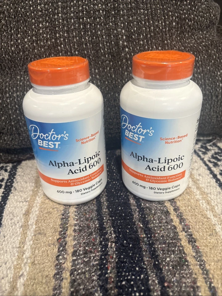 2 frascos Doctor's Best, Best ácido alfa lipóico 600 mg 180 cápsulas vegetais 7/26 - Imagem 4 de 4