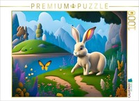 Calvendo Puzzle The Easter Bunny | 1000 Pieces, Finished Size 25.2 × 18.9 In (64