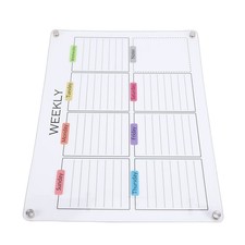 Weekly Planner With Magnets Color Label Refrigerator Dry Erase Board