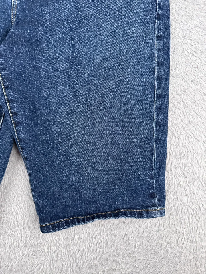 Lauren Ralph Lauren Shorts Women 6 Blue Denim Cotton Blend Mid Rise Casual 30x12 - Image 2 of 4