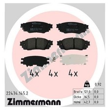 Satz Bremsbeläge Bremsklötze hinten für Toyota C-HR X1 Camry V7 Corolla | 245