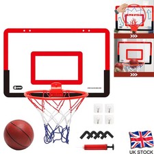 Mini Basketball Hoop Net Indoor Over the Door Backboard With Ball Pump Game Set