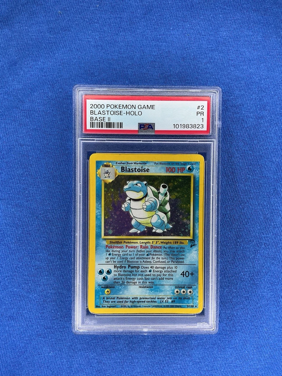 Blastoise Pokémon TCG Holo Rare Base Set 2 Individual Collectible