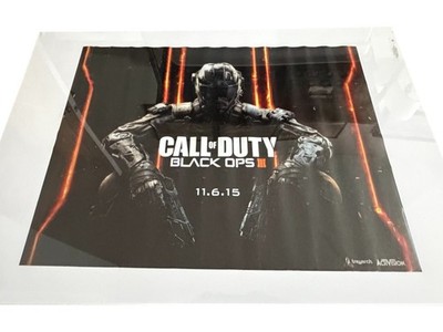 Call of Duty Black Ops III 2015 Double Sided Promo Poster 27x19.5 GameStop