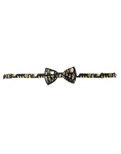 Dolce & Gabbana Black Silk Cocktail Adjustable Neck Men Bow Tie - RRP 270 USD