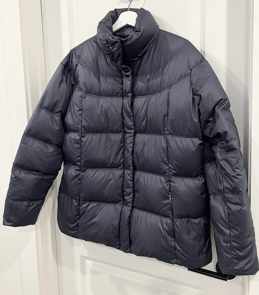Columbia Goose Down Puffer Chaqueta Hombre Abrigo Azul Marino Talla 1 X Esquí Invierno Foto 3 de 4
