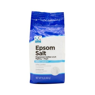 5 Pack Quality Choice Epsom Salt Soaking Solution Saline Laxative 16 Oz Each