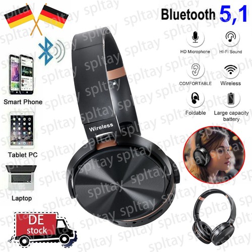 HiFi Bluetooth Faltbare Kopfhörer Für iPhone 6 7 8 X 11 12 13 14 15 16 Pro Max