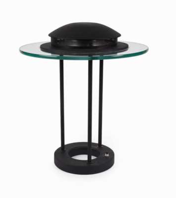 Saturn Table Lamp Sonneman George Kovacs Vintage Mid Century Modern Glass Metal