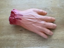 Severed Cut Off Bloody Scary Fake Hand Halloween Decoration