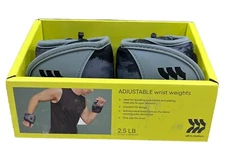 All in Motion Adjustable Wrist Weights 2.5lbs (1 Pair)