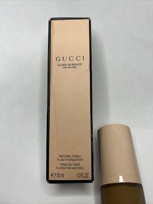 Authentic GUCCI Natural Finish Fluid Foundation Medium 370O 30ml
