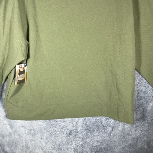 Avia Women's Olive Green Textured Long Sleeve Tee Thumbholes Size XXXL - Picture 15 of 17