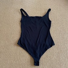 Skims Soot Cotton Rib Bodysuit, Size 3X NWT