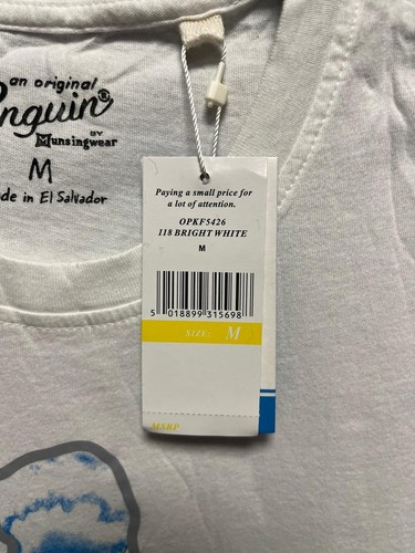Camiseta Original Penguin Blanca Mediana TD042 GG 02 - Imagen 2 de 6