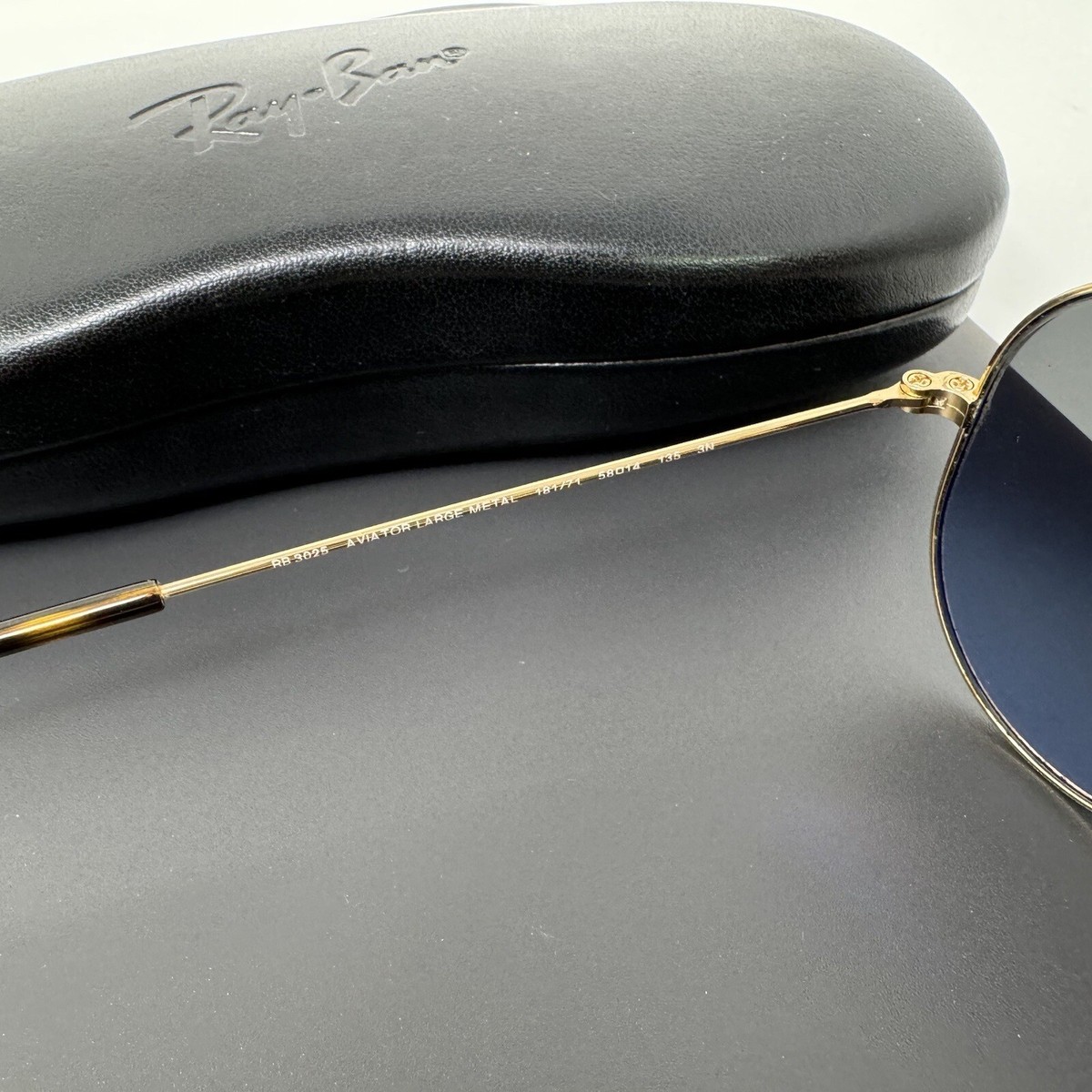 RAY BAN RB3025 181 71 Aviator Gold Unisex 58mm Sunglasses  display picture 2