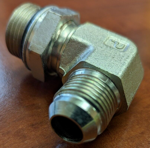 JIC 6 Male X SAE 8 Male 90 Degree Elbow 6801 06 08 Adapter 9 6801 6 8 - Foto 4