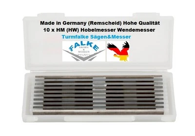 TURMFALKE SÄGEN&MESSER ELU MMF 80 (10 Stück) Hartmetall Wendemesser 80,5 x 5,9 x 1,2 mm