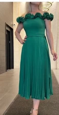 GLAMOUR  DRESS BY JOHN MEYER/RETAIL$120/SIZE 14/NEW WITH TAG/KELLY GREEN