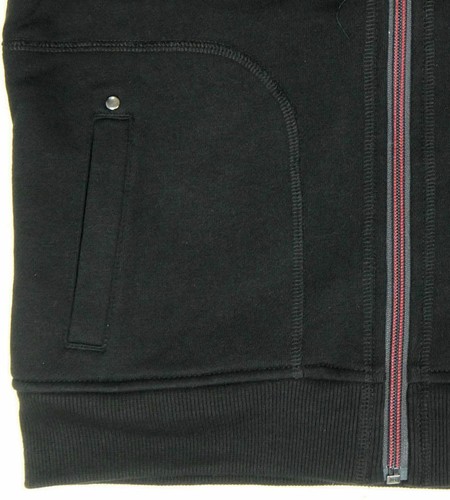 Boys HOODED JACKET Fleece Lined Zipped BC CLOTHING Black Grey Hoodie 5-10 Years - Picture 6 of 6