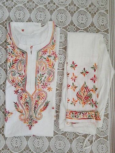 Handmade Chikankari Cotton Kurta Pant 