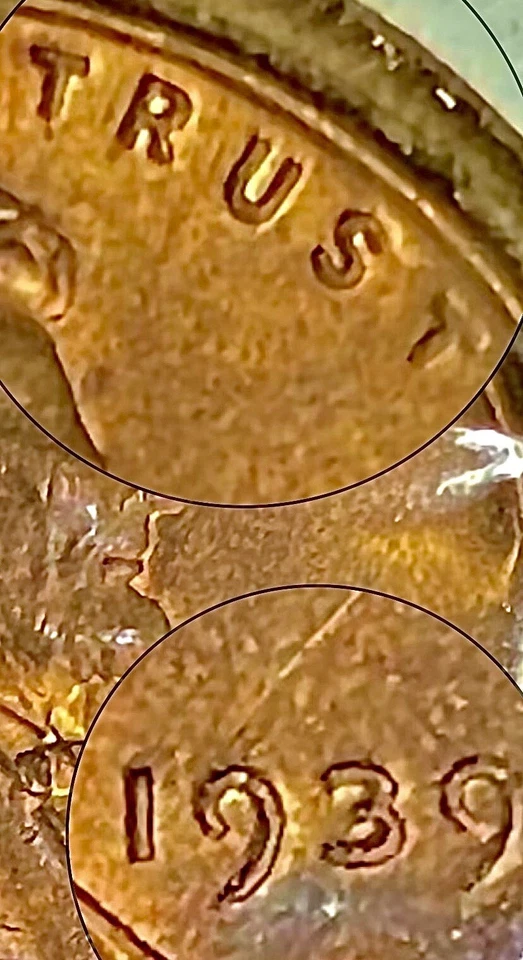 1939 Red Lincoln Wheat Cent - DDO Doubled Die Obverse - Image 4 of 4