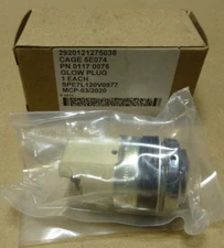 BERU GERMANY KOBS1 08/50 GLOW PLUG MILITARY 0117 0075 , 2920-12-127-5038