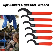 6pcs Coilover Spanner Wrench Set Coilover Wrench C-Shape Spanner Wrench Shock US