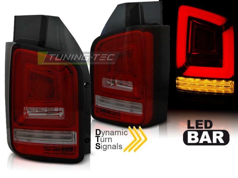 Feux arriere LED VW T6 clignotants nets et finition fume