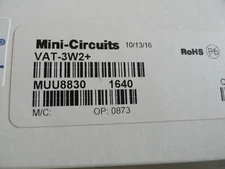 Mini-Circuits VAT-3W2+ 3 dB Fixed Attenuator, DC - 6000 MHz, 50Ω SMA NEW!!!
