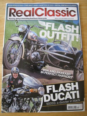 REAL CLASSIC MAGAZINE DEC 2015 FLASH OUTFIT BSA GARRARD DUCATI 900SS GOLD STAR