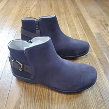 Spenco Orthotic Boise Boots Womens Sz 8.5 Brown Suede Ankle Boot NEW NWOB