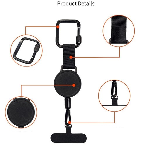 Retractable Anti-Theft Phone Holder Cellphone Lanyard Strap Phone Safety Tether. - Photo 11/11