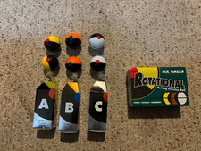 6 Pcs Rotational Putting Practice Balls For Stroke, Distance and Alignment