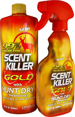 Scent Killer Gold Spray Combo Pack, 44-Ounce, Red (1260)