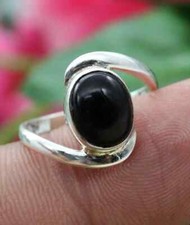 Black Onyx Statement Ring Solid 925 Silver Handmade Lovely Ring All Size SR420