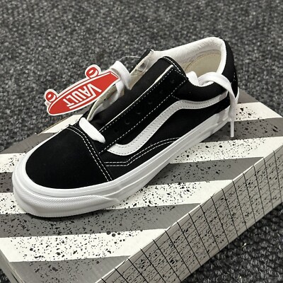 Vans Vault OG Old Skool L (Suede Canvas) Black Treht Women's