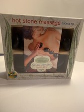 Hot Stone Massage Therapy Book  Kit Relaxation Basalt Stones Mud Puddle