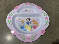 Disney Princess 2 part plate Cinderella Snow ...