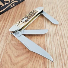 Case XX Large Stockman Pocket Knife Stainless Steel Blades Jigged Bone Handle