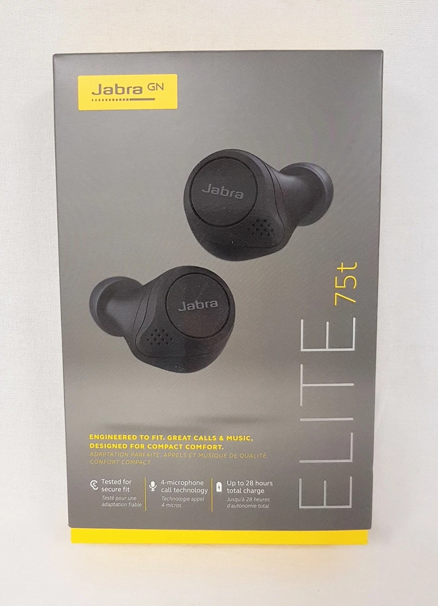 REPLACEMENT Jabra Elite 75t Earbuds True Wireless Earbuds BLACK