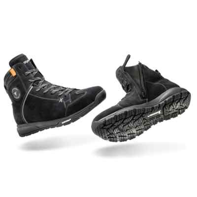 STYLMARTIN ZED WP schwarz Motorradschuhe CE Sneaker wasserdicht Leder D3O Gr. 46
