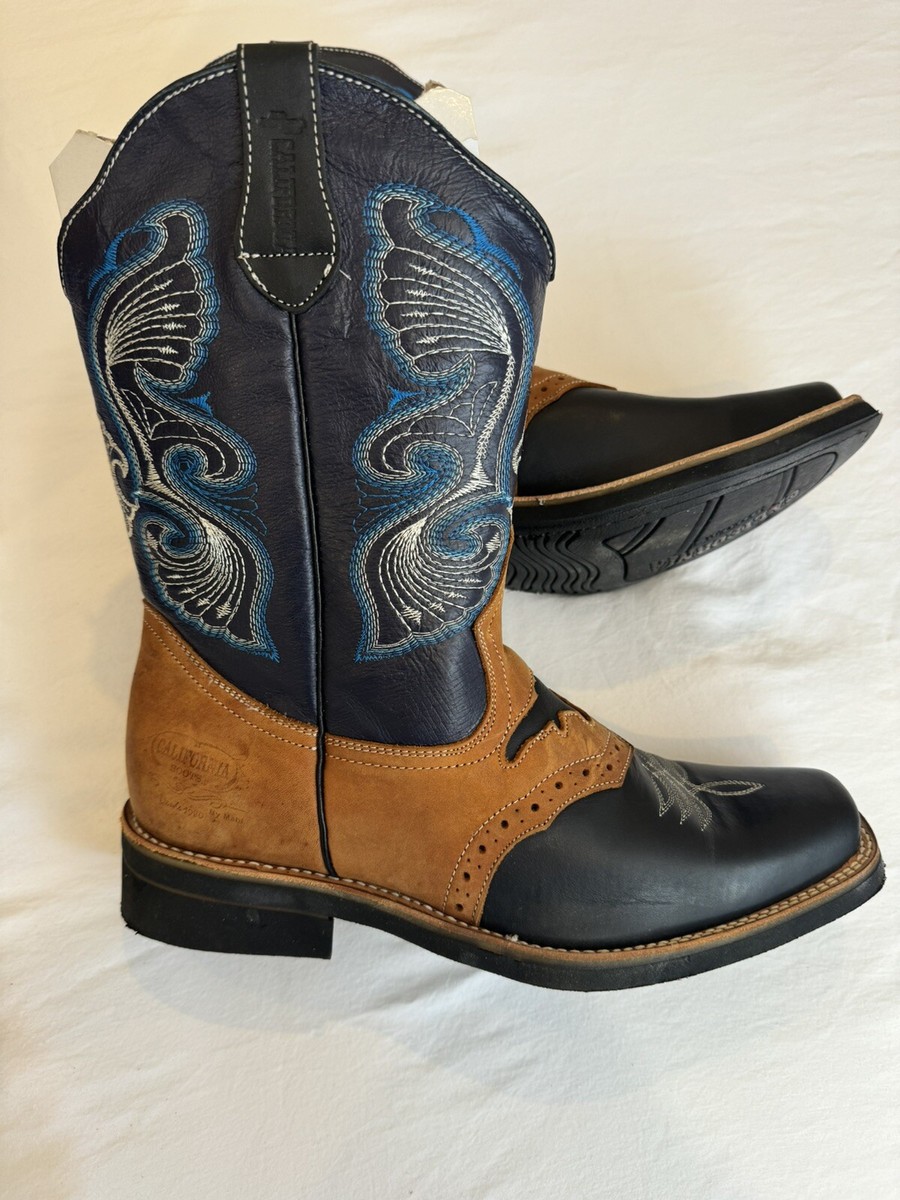 California De Mabi Square Toe Cowboy Rodeo Western Boots Size US  10 California De Mabi Square Toe Cowboy Rodeo Western Boots  main image 3