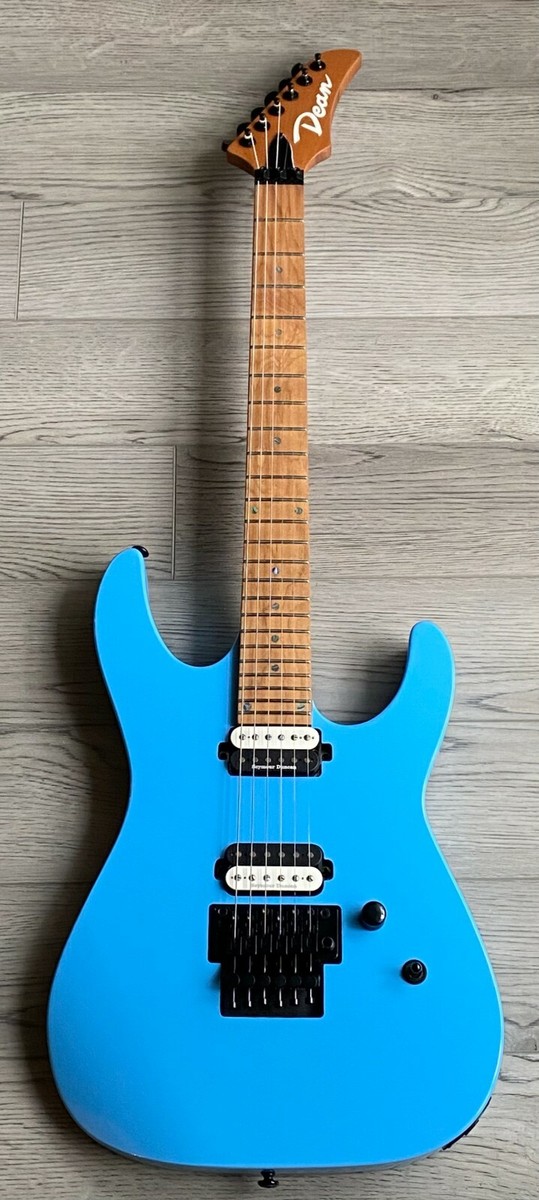 Dean Modern MD24 Roasted Maple Vintage Blue Floyd Rose Electric