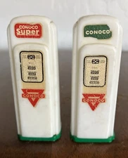 1950’s Conoco Gas Pump Salt & Pepper Shakers 