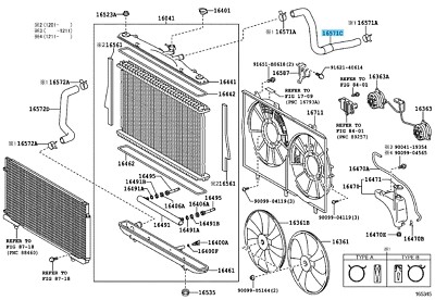 TOYOTA LEXUS RX350 GGL10 GYL10 10-15 Genuine Radiator Hose NO.1