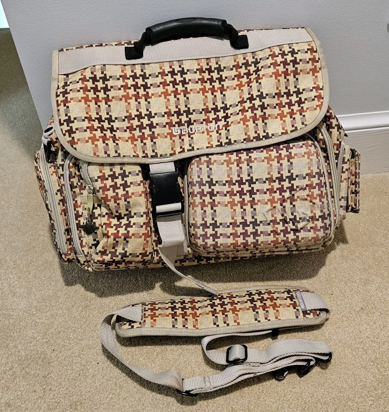 BURTON Houndstooth Multicompartment Shoulder Mess… - image 1