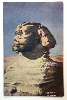 Egypt The Sphinx Close Up Antique Original Postcard Unposted