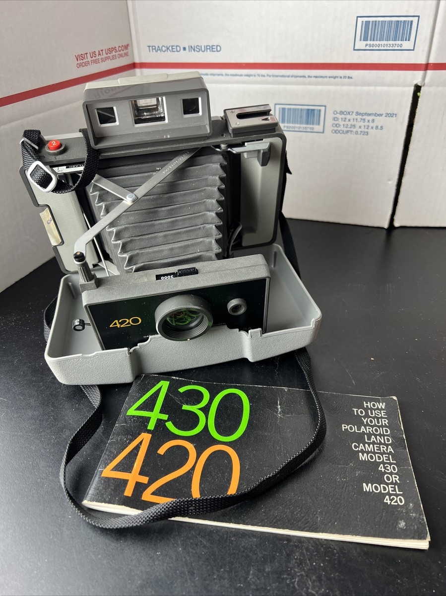 Vintage Polaroid 420 Polaroid Automatic Land Camera with Manual