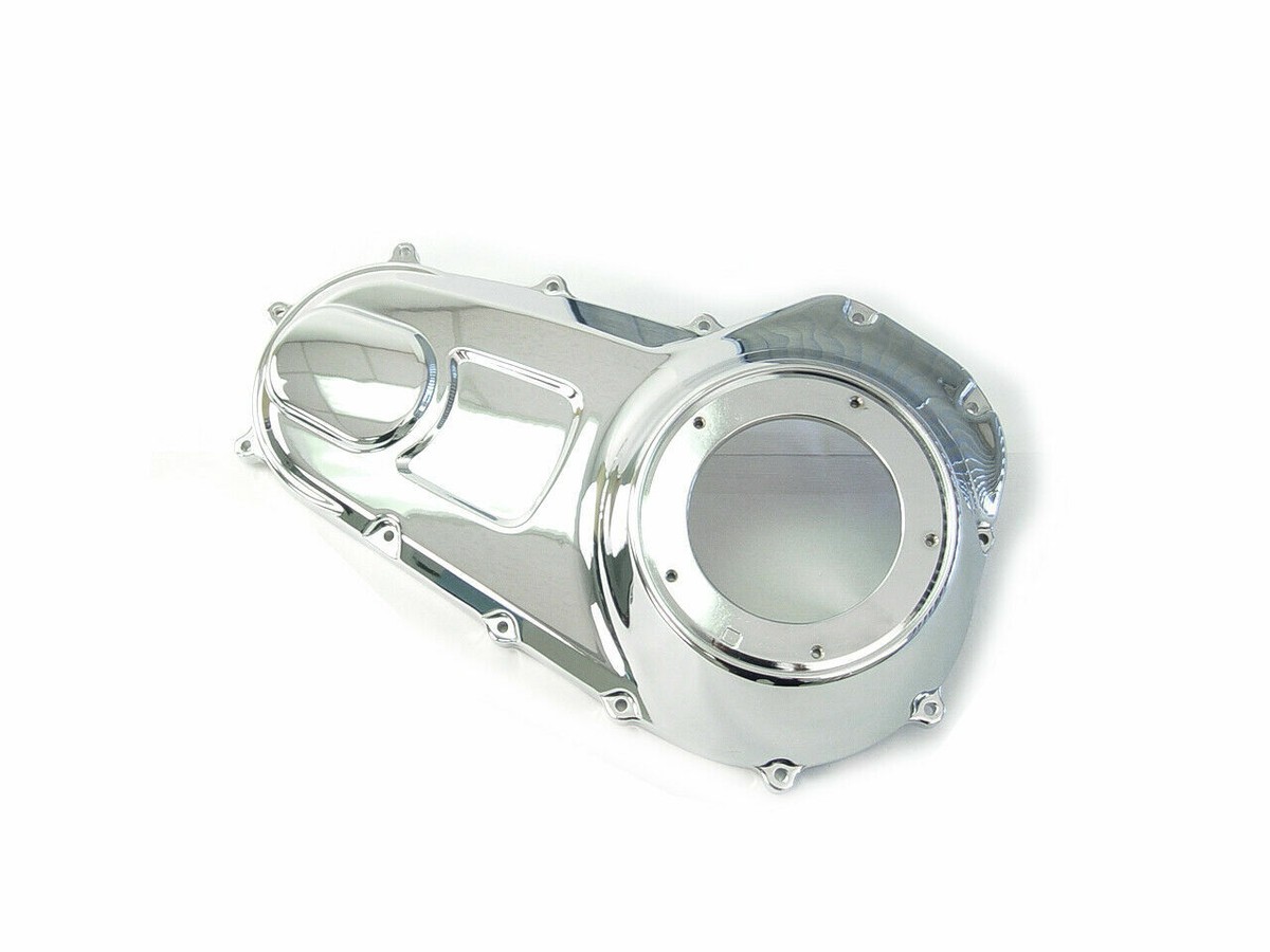 Chrome Outer Primary Cover For Harley-Davidson By V-Twin – Sleek